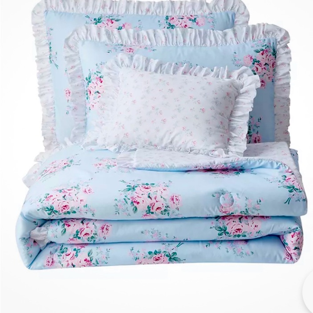 Shabby Chic Bouquet Rose Full/Queen reversible comforter